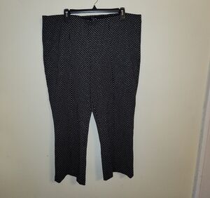 Chic Black and White Polka Dot Wide Leg Pants
